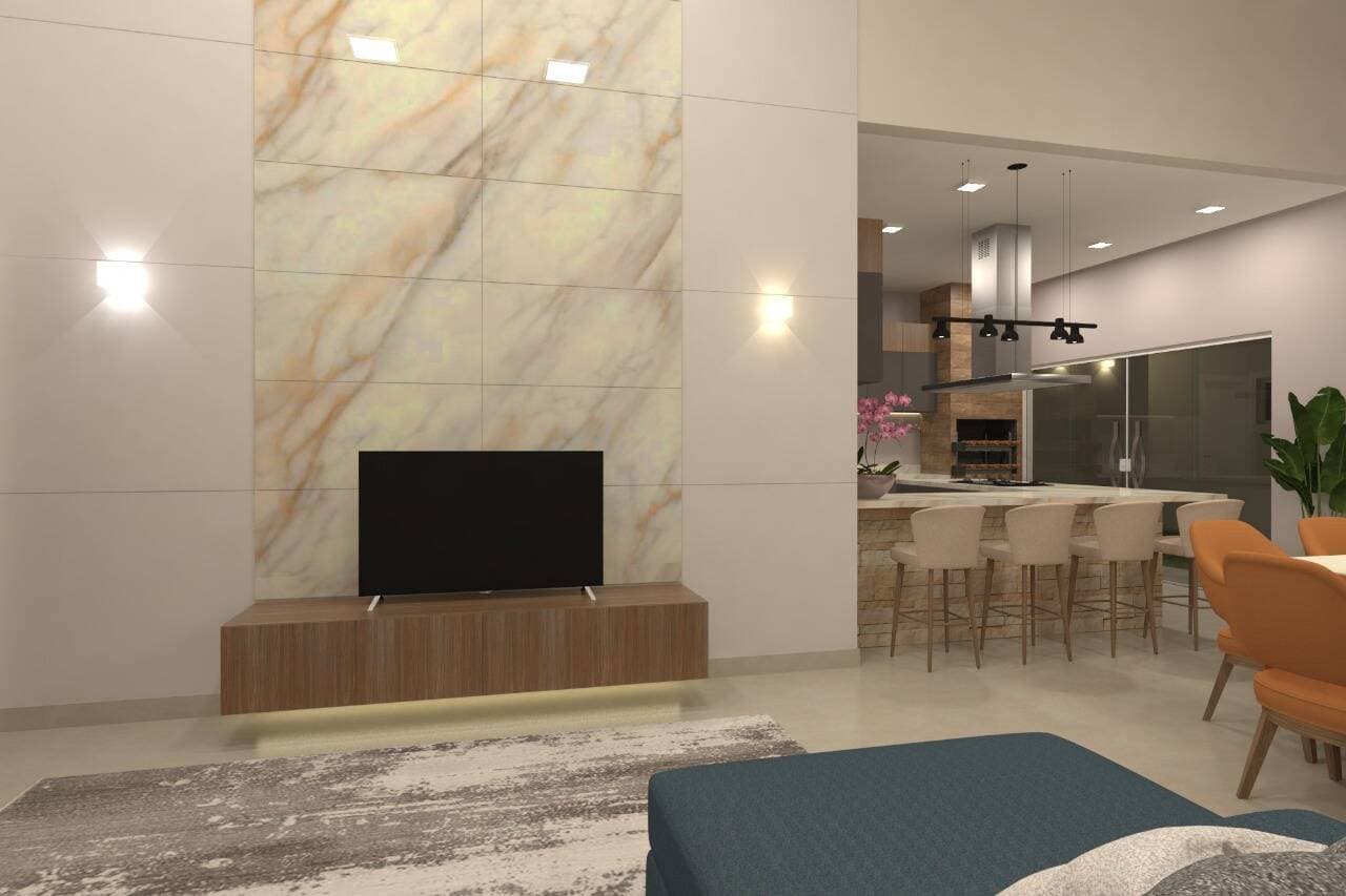 LUXO E SOFISTICAÇÃO: Casa de Alto Padrão no Parque Real com Suíte Master, Closet e Pé-Direito Duplo 3