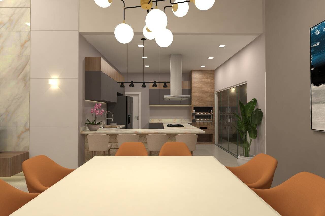 LUXO E SOFISTICAÇÃO: Casa de Alto Padrão no Parque Real com Suíte Master, Closet e Pé-Direito Duplo 4